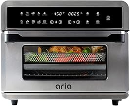 Aria 30 Qt. Touchscreen Toaster Oven with Recipe Book, Brushed Stainless Steel