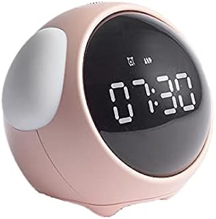 Kids Alarm Clock, Dual Alarm Setting, Adjustable Brightness Night Light, Voice-Activated,Temperature Detection, Wake-up Alarm Clock, Toy and Gift for Children, Students, Boys&Girls