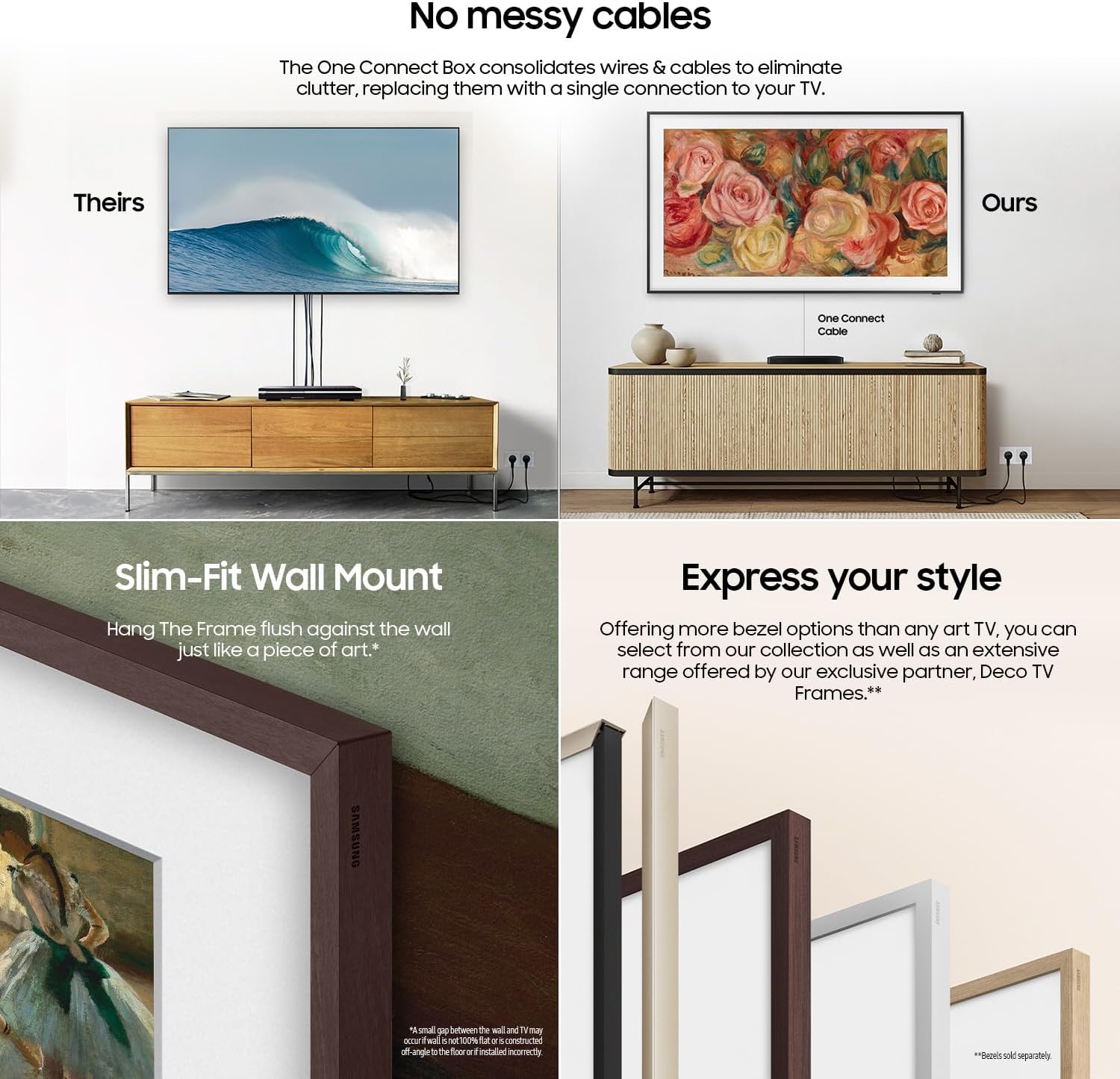 SAMSUNG 43-Inch Class QLED 4K LS03D The Frame Series ...