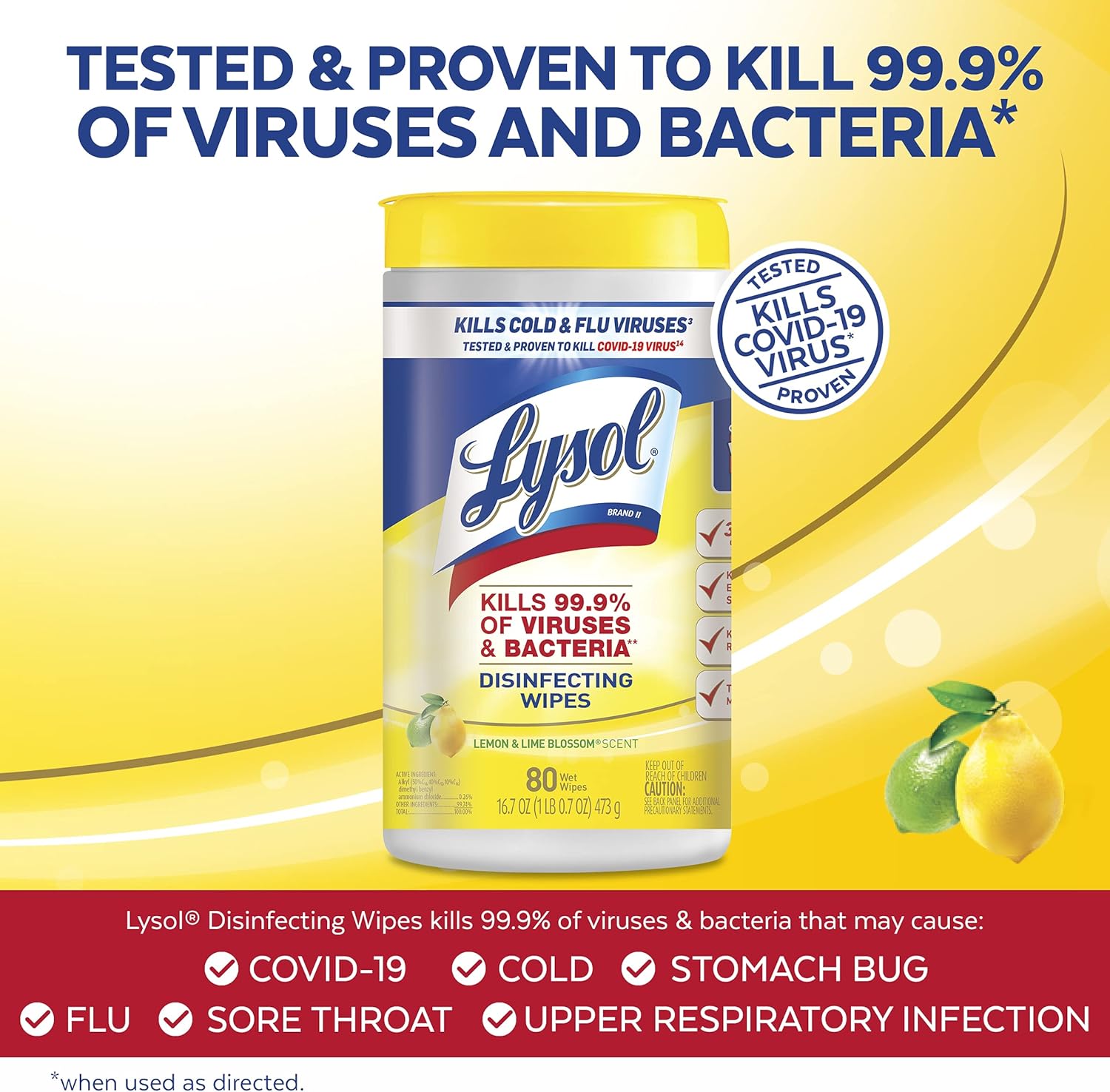 Lysol Disinfectant Wipes, Multi-Surface Antibacterial Cleaning ...