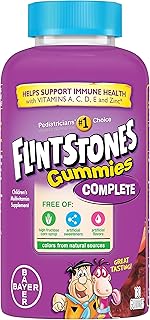 Flintstones Complete Gummies, Kids Vitamins with Vitamin C for Toddlers and Children, Vitamins for Kids, Assorted Flavors, 180 Count