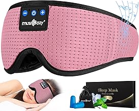 Sleep Headphones Bluetooth Sleep Eye Mask for Sleeping, Headband Wireless Headphones Sleeping Masks Headphones, Sleep Earbuds for Side Sleepers Men Women with Speakers Cool Tech Gadgets