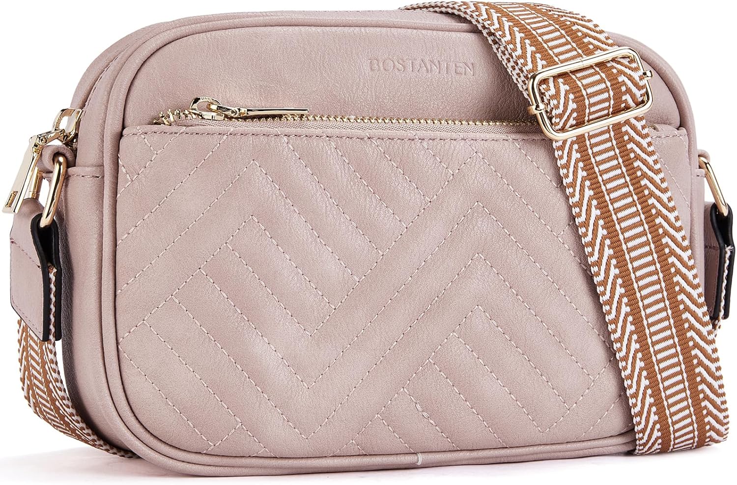 BOSTANTEN Quilted Crossbody Bags for Women Vegan ...
