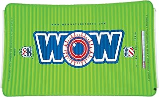 Wow Sports - Inflatable Green Water Mat - Pool Float Water Walkway - Fun Lake Accessory for Kids & Adults - 10 ft x 6 ft - Attach to Boats