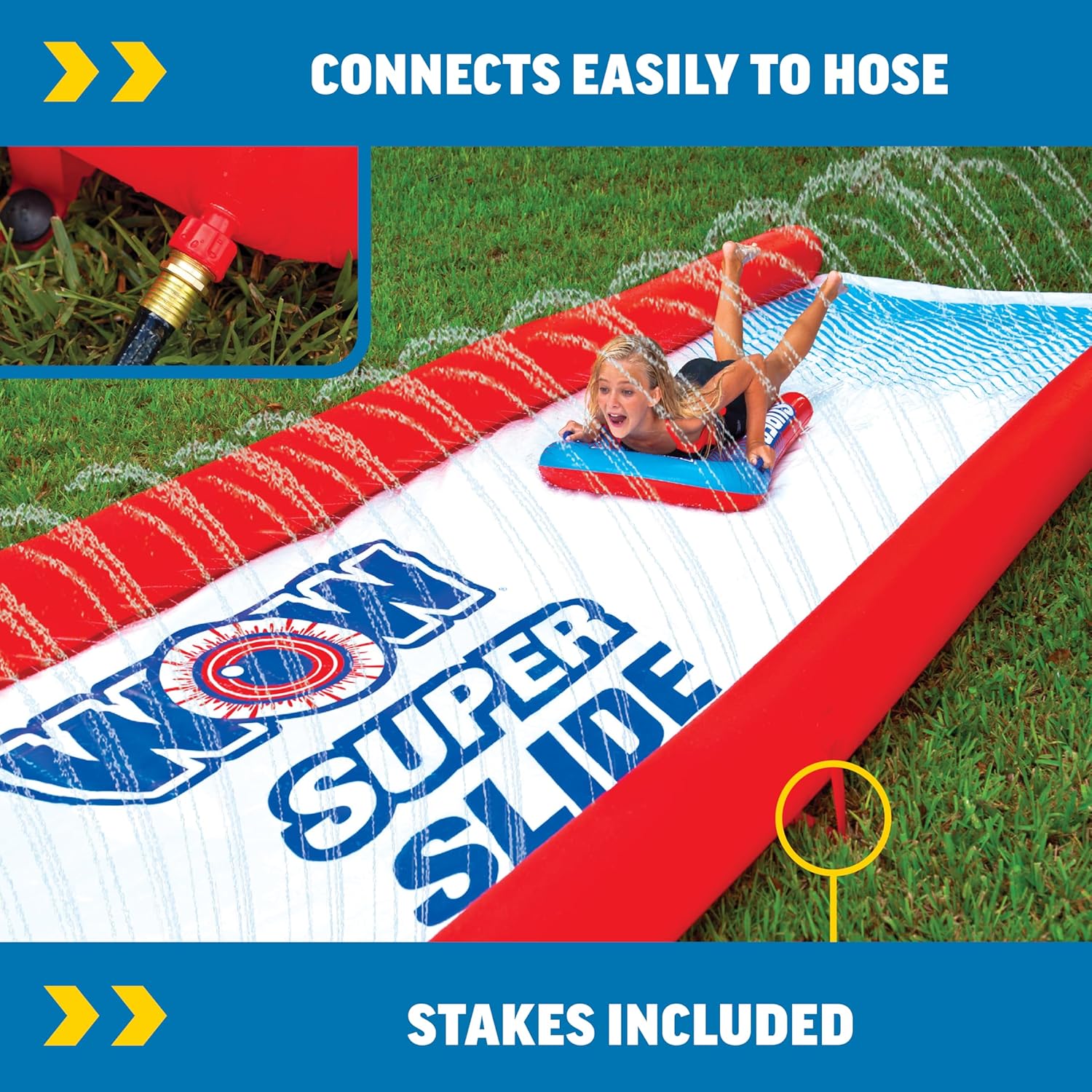 Slip n Slide Fun for Adults & Children - Zigzag Sprinkler ...