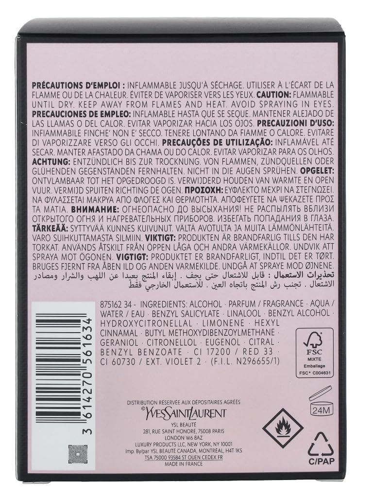 Yves Saint Laurent Mon Paris Eau de Parfum Spray, 3 ...