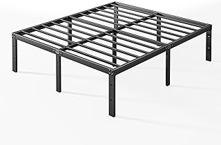 Full Size Bed Frame, Metal Bed Frame Full with Stable Metal Support and Under bed Storage, 14 Inch Full Size Platform Bed Frame No Box Spring Needed Heavy Duty Steel Slat Easy Assembly, Noise Free
