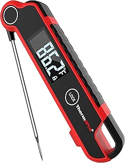 TP620 Instant Read Meat Thermometer Digital, Cooking Thermometer with Large Auto-Rotating LCD Display, Waterproof Food Thermometer Digital for Kitchen, BBQ, or Grill