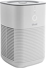 Air Purifier for Home Bedroom, Fresheners Filter Small Room Cleaner with Fragrance Sponge for Smoke, Allergies, Pet Dander, Odor, Dust Remover, Office, Desktop, Table Top, 1 Pack, White
