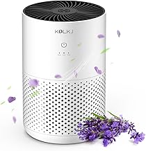 20dB Air Purifiers for Bedroom Home, HEPA 13 Air Purifier With Aromatherapy for Better Sleep, Air Cleaner Filter 99.99% Smoke, Allergies, Pet Dander, Odor, Dust, Office, Desktop (White air purifier)