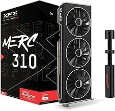 XFX RX 7900XT Speedster MERC310 AMD Radeon Black Gaming Graphics Card with Graphics Card Support Bracket (Black)