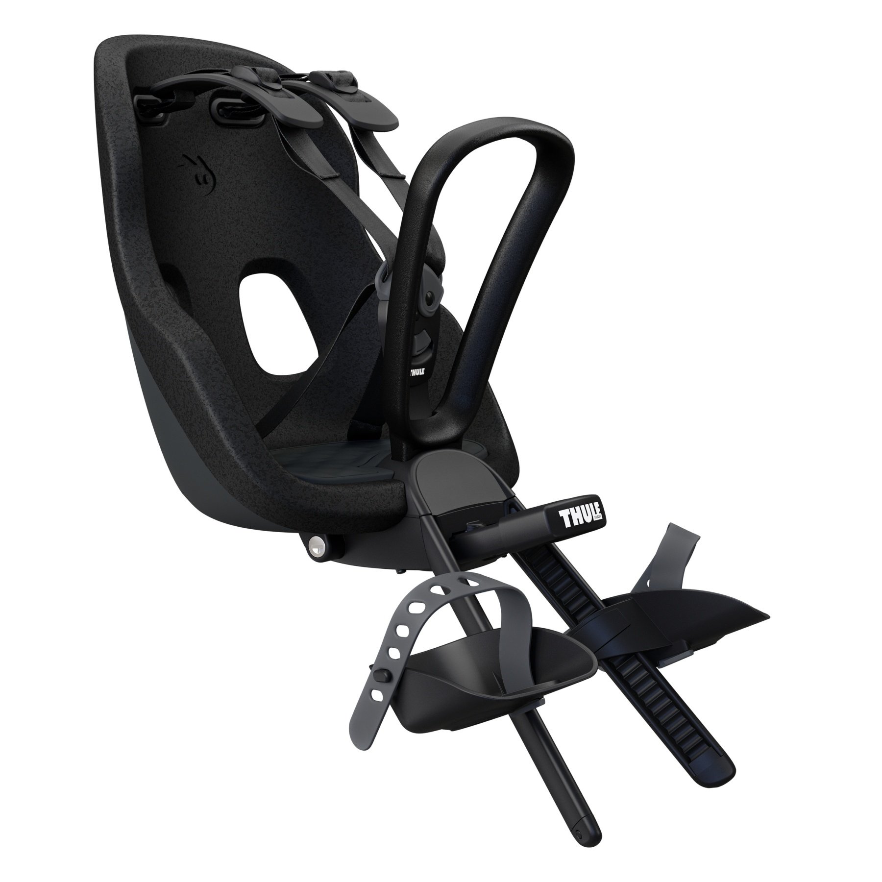 Thule Yepp Nexxt 2 Mini Voorstoeltje Midnight Black - Fiets-stoeltje.nl