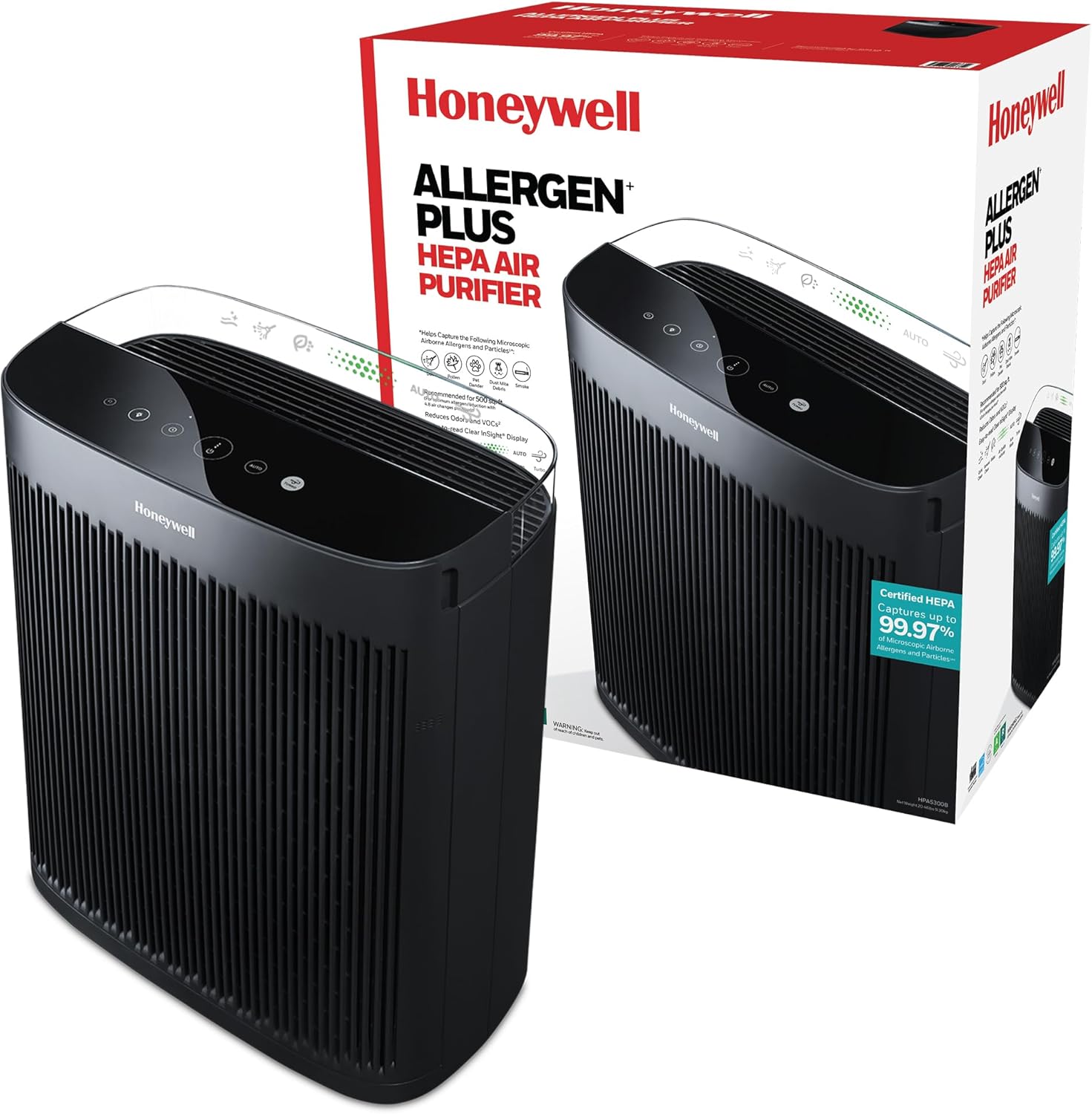 Honeywell HPA5300B InSight Series HEPA Air Purifier for Home ...