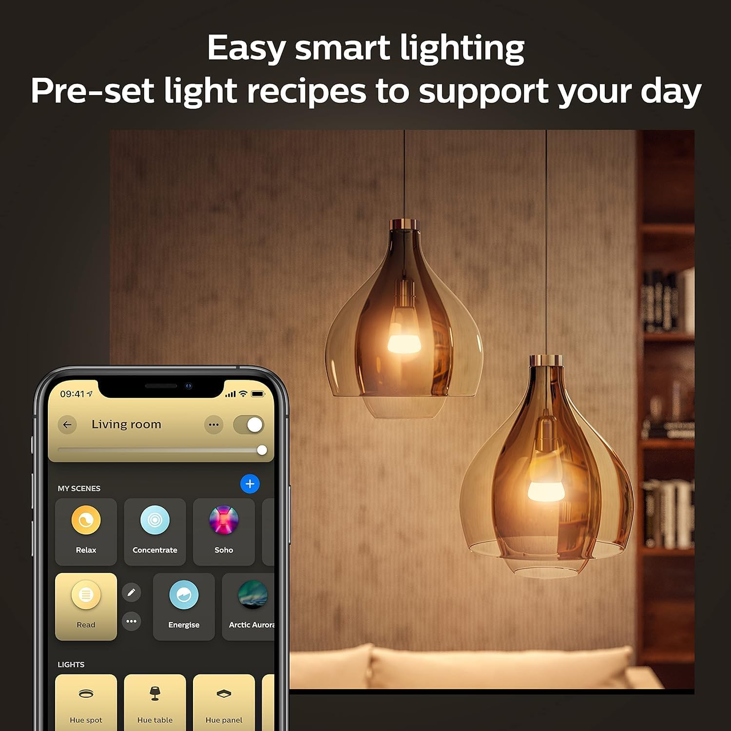 Philips Hue Smart 75W A19 LED Bulb - White Ambiance Warm-to ...