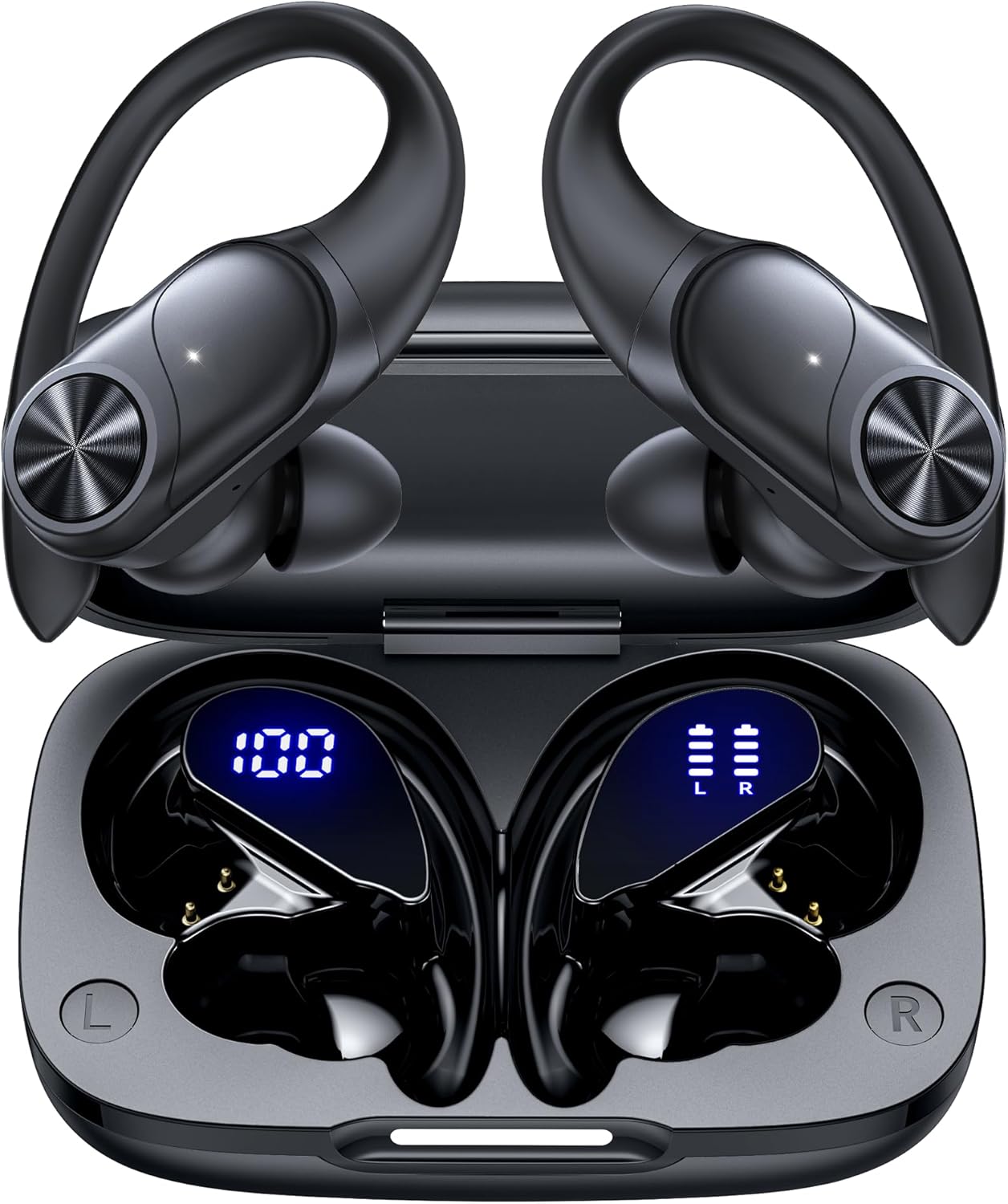 PocBuds Bluetooth Headphones Wireless Earbuds 80hrs ...