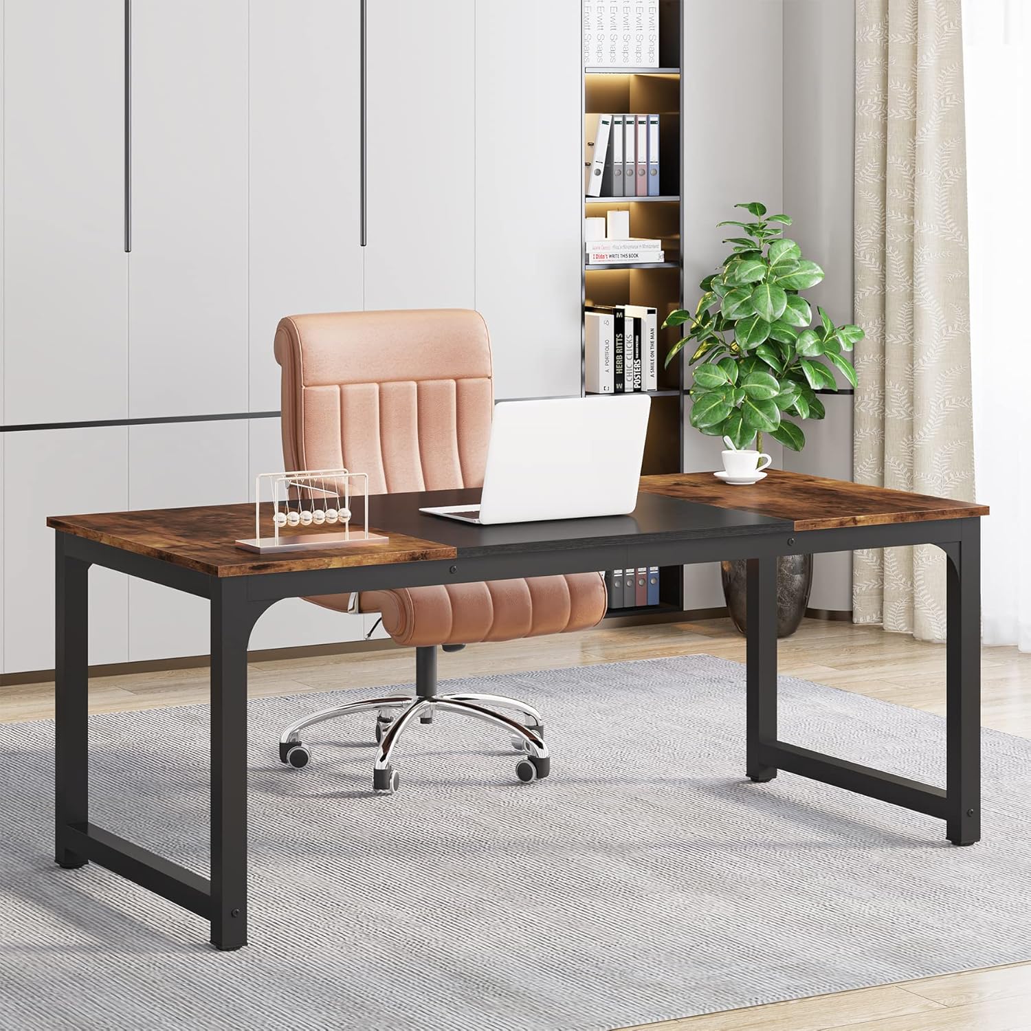 Tribesigns Modern Computer Desk, 63 x 31.5 inch Large Office ...