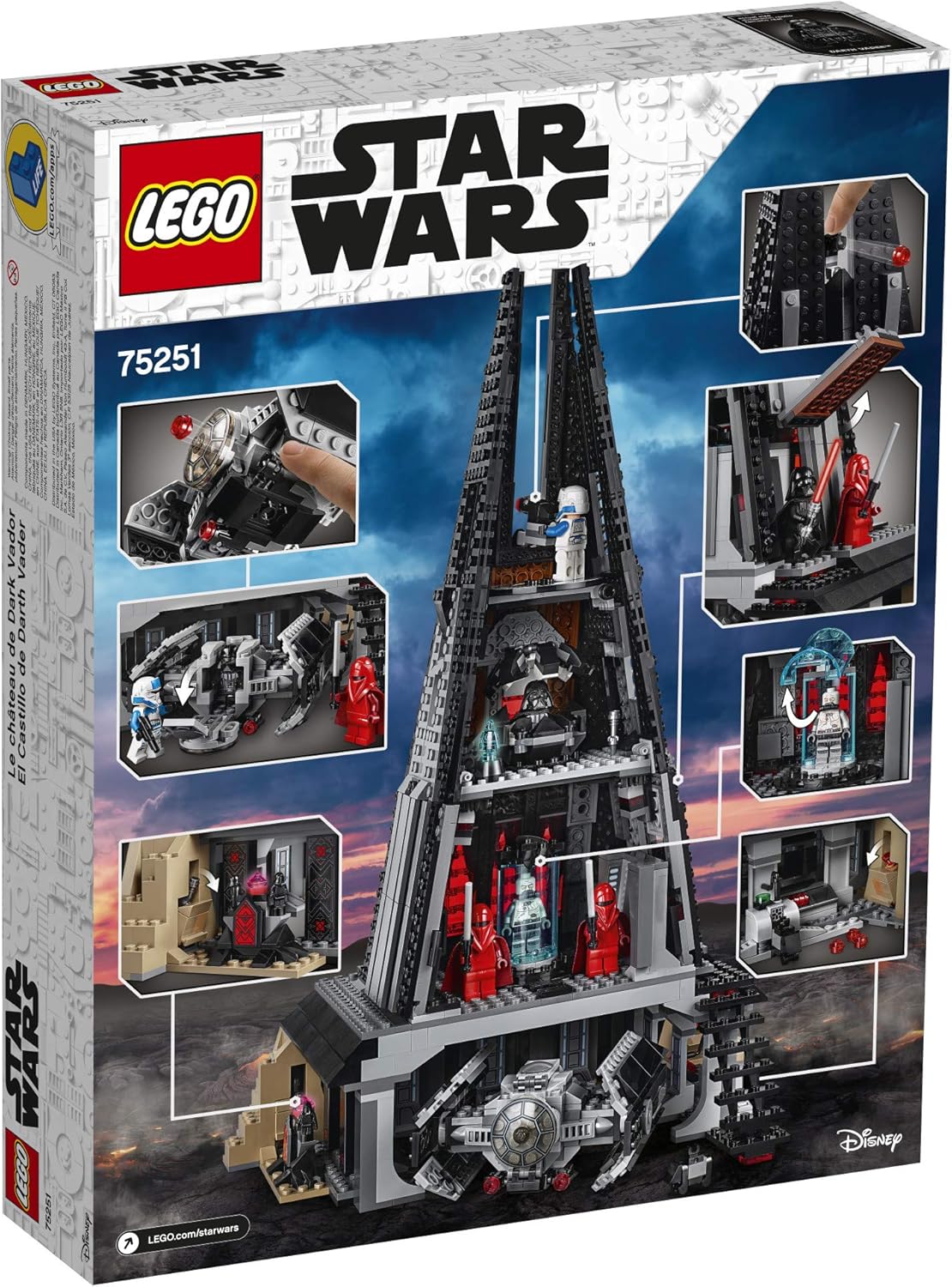 LEGO Star Wars Darth Vader's Castle 75251 Building Kit ...