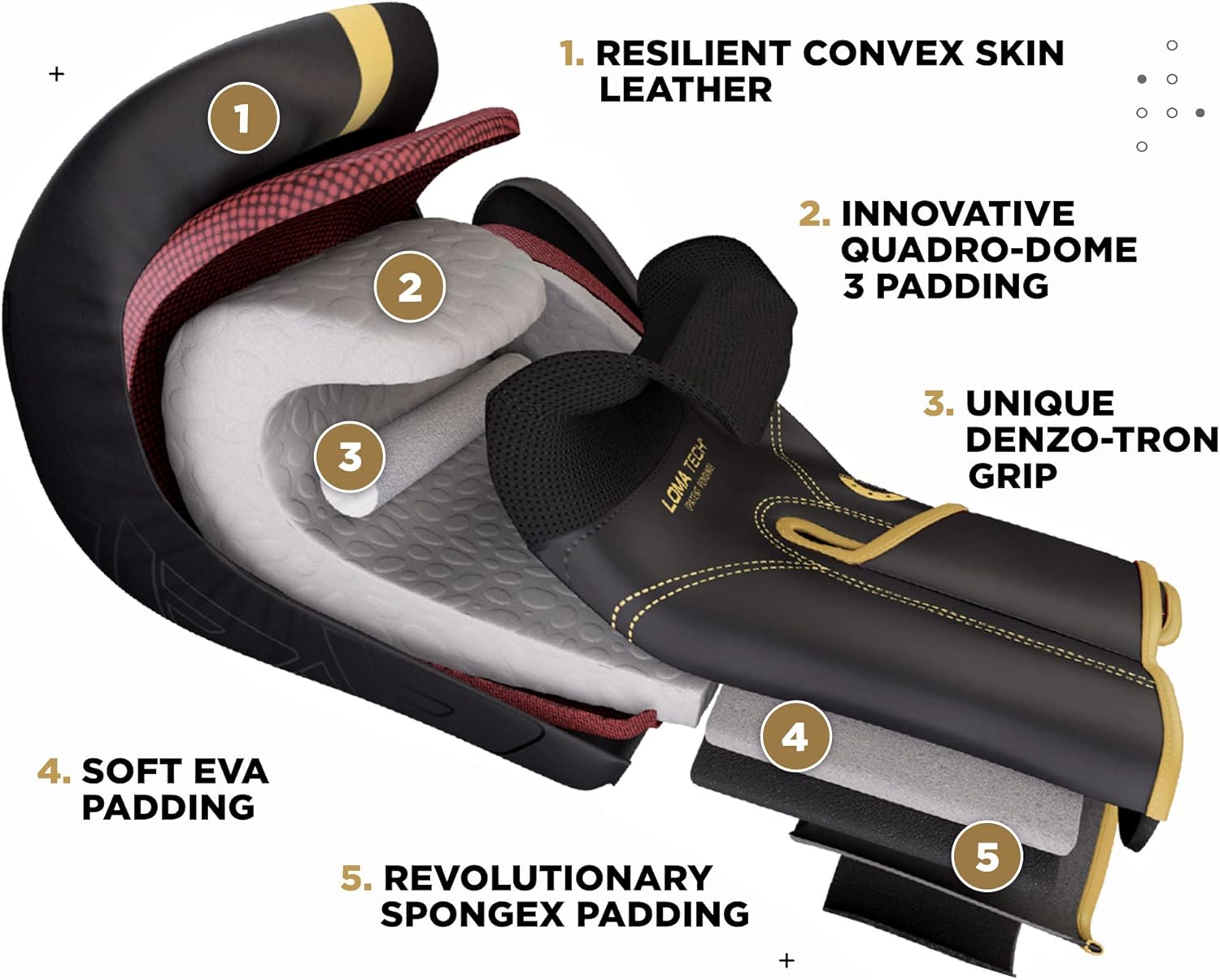 RDX Boxing Gloves, Pro Training Sparring, Maya Hide Leather ...