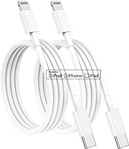 USB C to Lightning Cable (2pack 3ft), Apple MFi Certified iPhone Fast Charger 1m, Power Delivery Original Type C Charging Cord for Apple iPhone 13/12/11 Pro/11/XS MAX/XR/8/7/6s Plus,iPad (White)