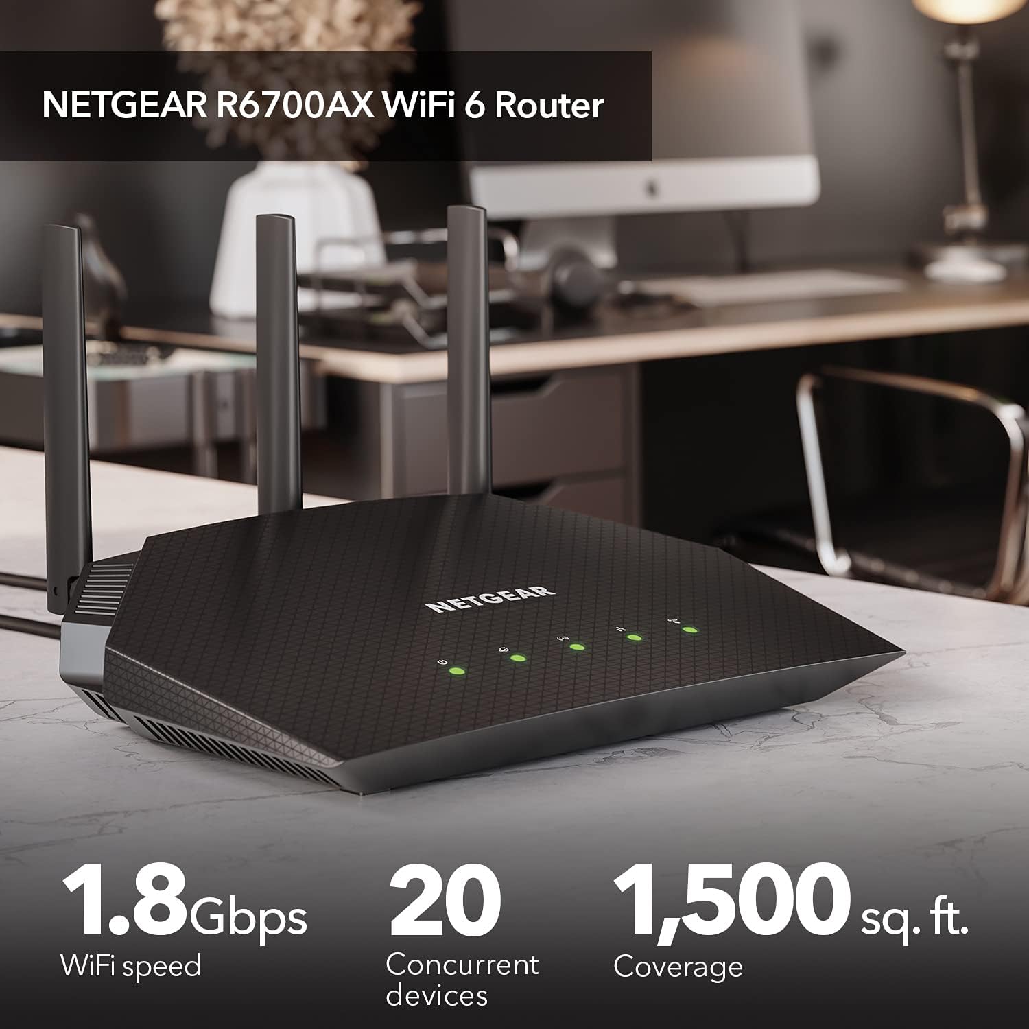 NETGEAR 4-Stream WiFi 6 Router (R6700AX) - CamelCamelCamel