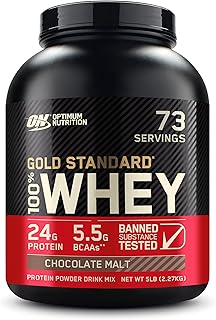Gold Standard 100% Whey Protein Powder, Chocolate Malt, 5 Pound (Packaging May Vary)