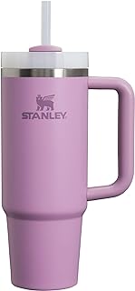 Quencher H2.0 FlowState Stainless Steel Vacuum Insulated Tumbler with Lid and Straw for Water, Iced Tea or Coffee, Smoothie and More, Lilac, 30oz