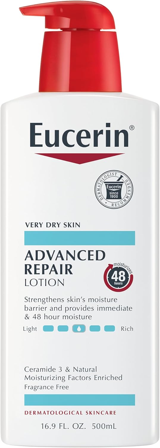Eucerin Advanced Repair Body Lotion for Very Dry Skin, Unscented ...
