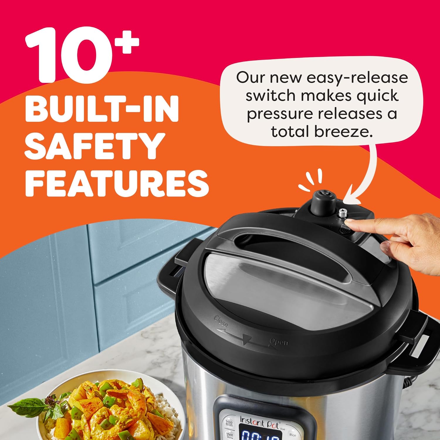 Instant Pot Duo 7-in-1 Electric Pressure Cooker, Slow Cooker, Rice ...