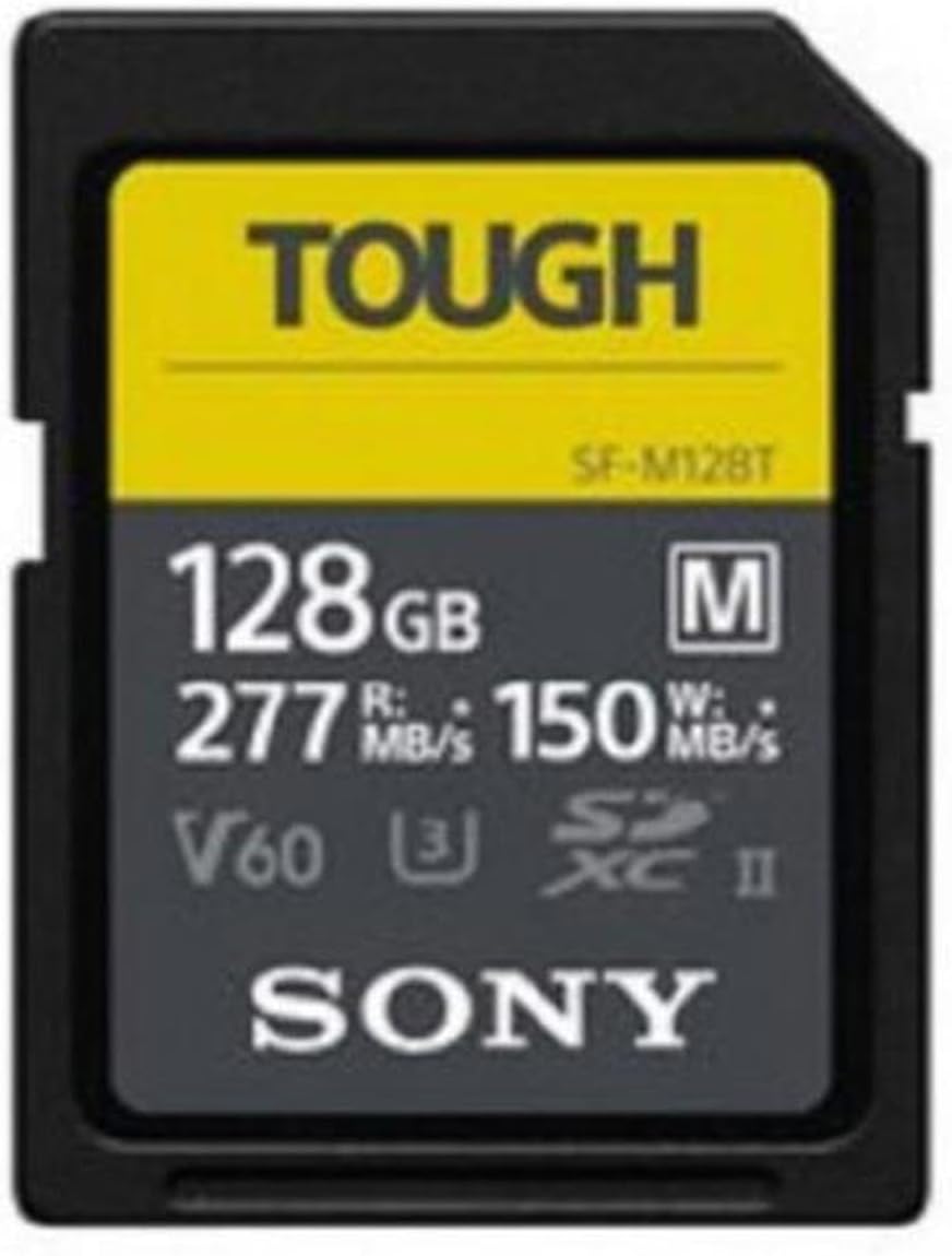 Sony TOUGH-M series SDXC UHS-II Card 256GB, V60, CL10, U3 ...