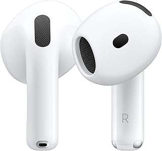Apple AirPods 4 with Active Noise Cancellation, Wireless Earbuds, Bluetooth Headphones, Adaptive Audio, Transparency Mode, Personalised Spatial Audio, USB-C Charging Case, Wireless Charging, H2 Chip