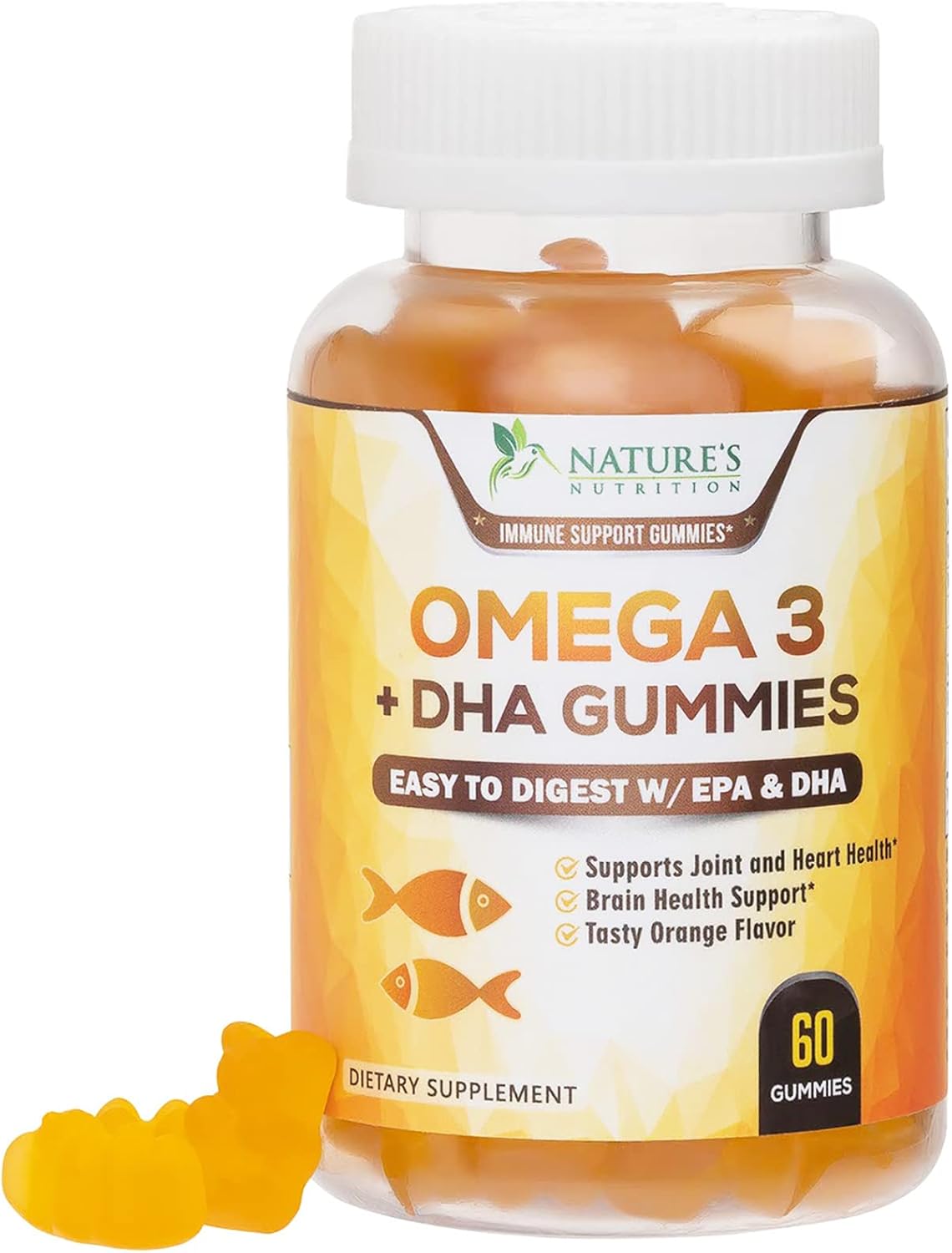 Omega 3 Fish Oil Gummies, High Absorption DHA & EPA ...