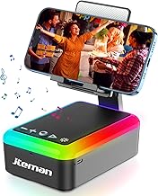 Gifts for Men Women, Cell Phone Stand with Bluetooth Speaker and Light, Portable Lanyard, Cool Tech Gifts for Dad Mom Husband, Unique Birthday Gift Ideas