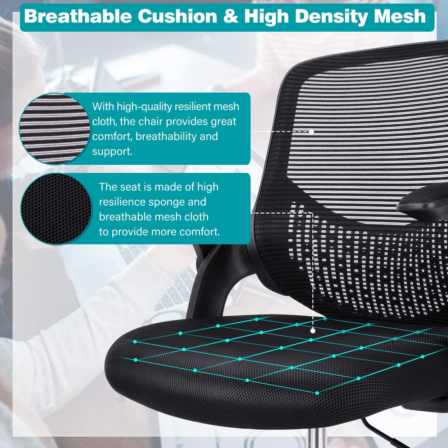 Tall Office Chair, Drafting Chair, Standing Desk Chair, High ...