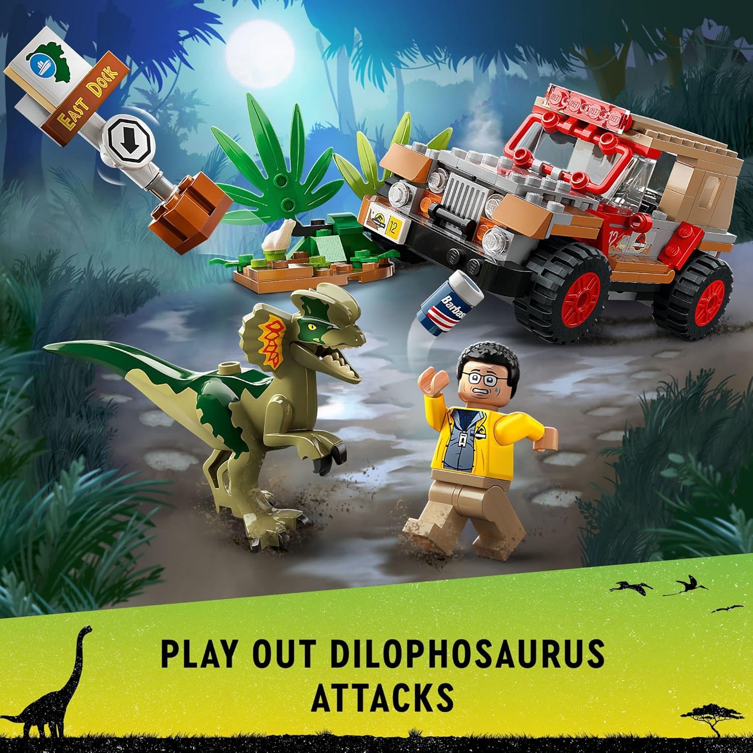 LEGO Jurassic Park Dilophosaurus Ambush 76958 ...