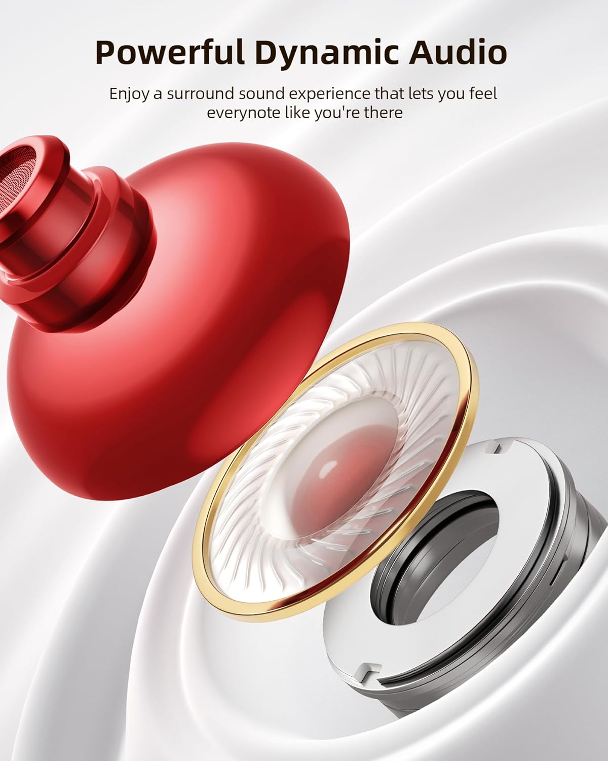 PocBuds Bluetooth Headphones Wireless Earbuds 80hrs ...