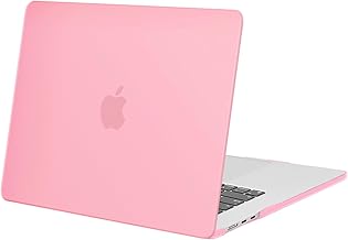 Compatible with MacBook Air 15 inch Case 2024 2023 Release M3 A3114 M2 A2941 with Liquid Retina Display & Touch ID, Protective Plastic Hard Shell Case Cover, Pink