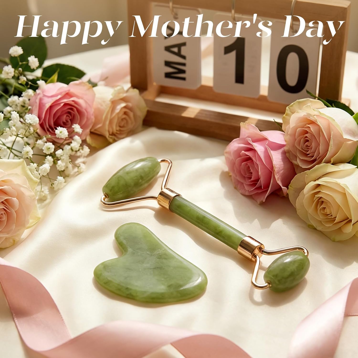 BAIMEI IcyMe Gua Sha & Jade Roller Facial Tools Face ...