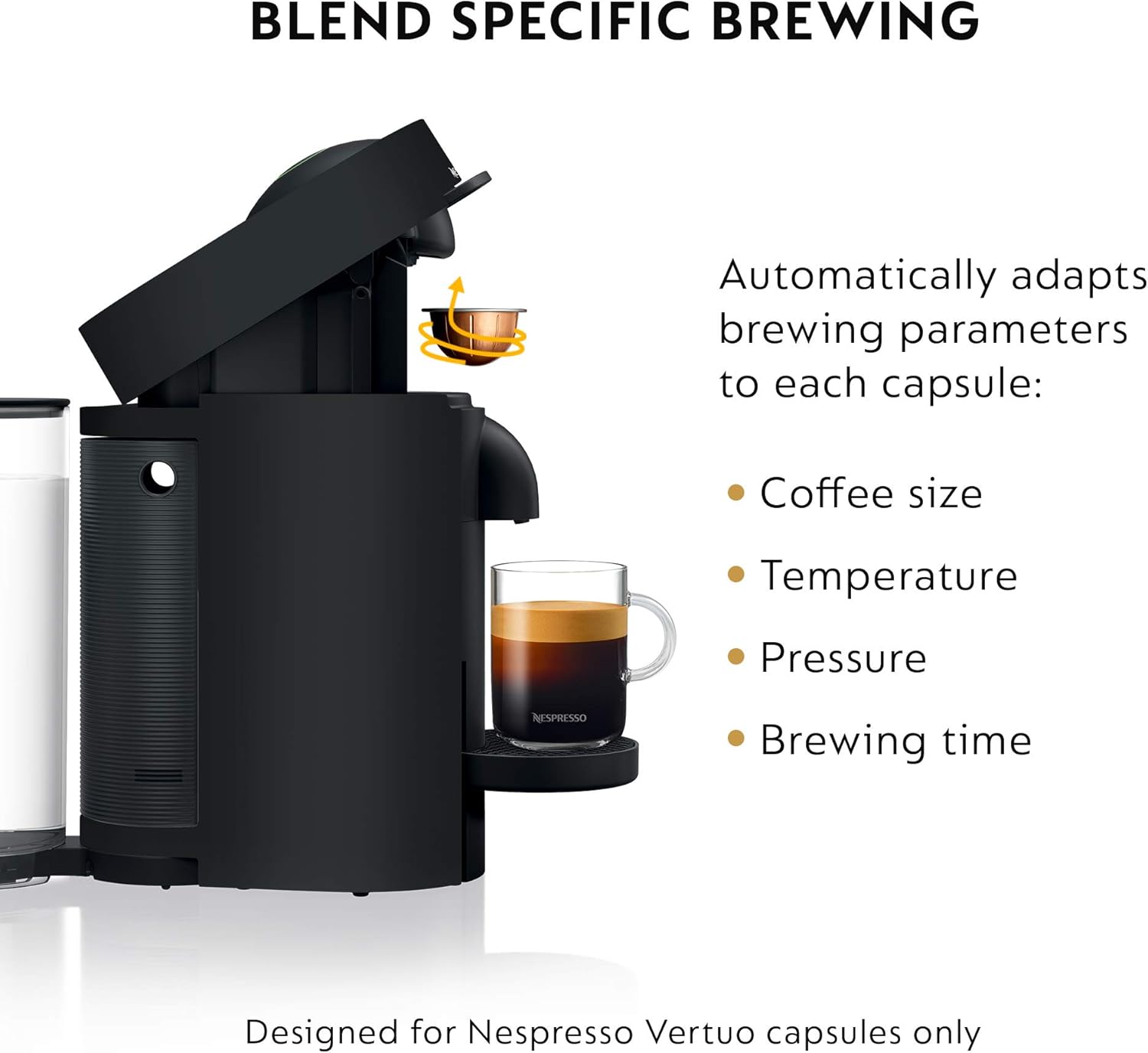 Nespresso Vertuo Plus Deluxe Coffee and Espresso Maker by De ...