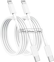 USB C to Lightning Cable (2pack 3ft), Apple MFi Certified iPhone Fast Charger 1m, Power Delivery Original Type C Charging Cord for Apple iPhone 13/12/11 Pro/11/XS MAX/XR/8/7/6s Plus,iPad (White)