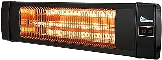 Dr Infrared Heater DR-238 Carbon Infrared Outdoor Heater for Restaurant, Patio, Backyard, Garage, and Decks, Standard, Black