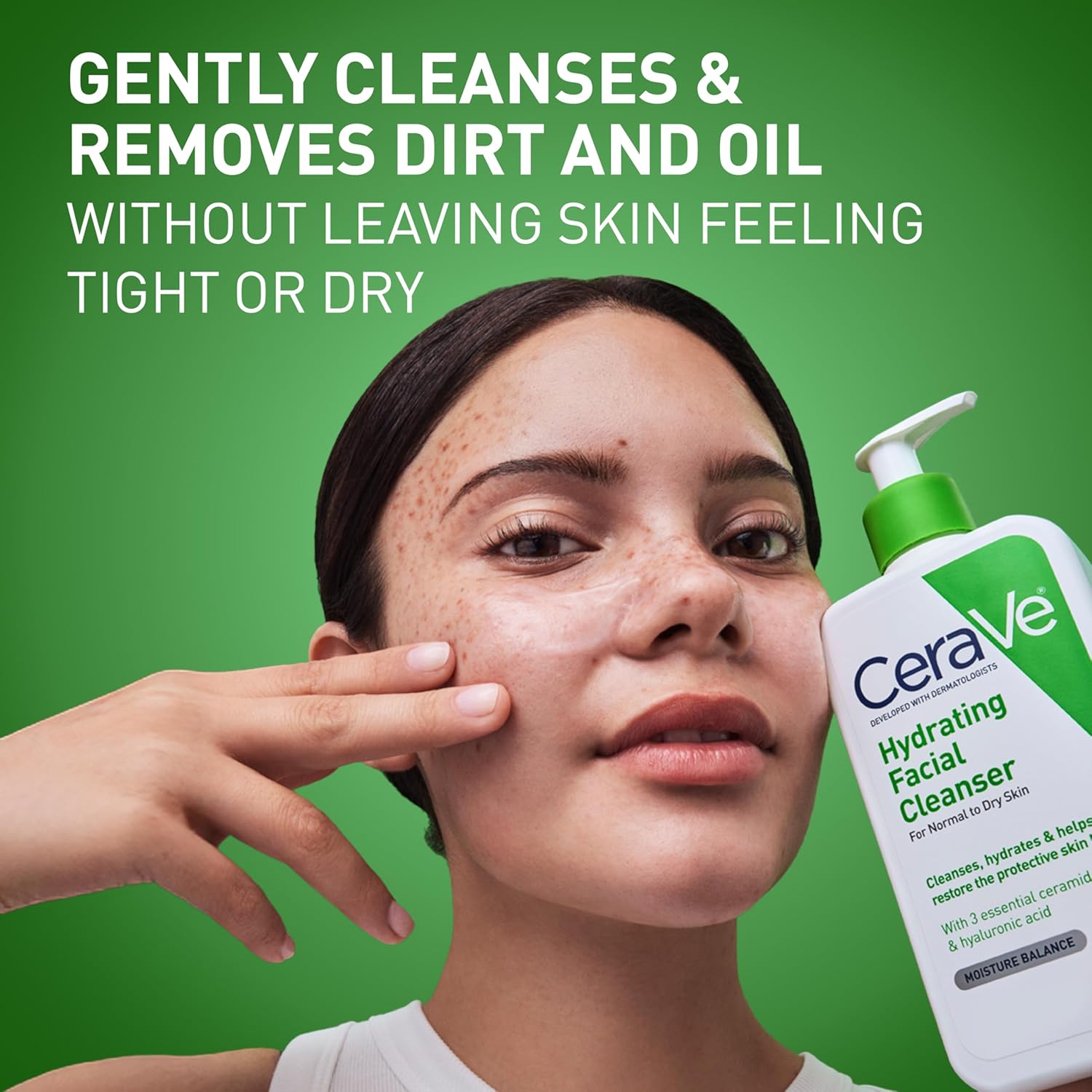 CeraVe Hydrating Facial Cleanser, Moisturizing Face Wash For Dry ...