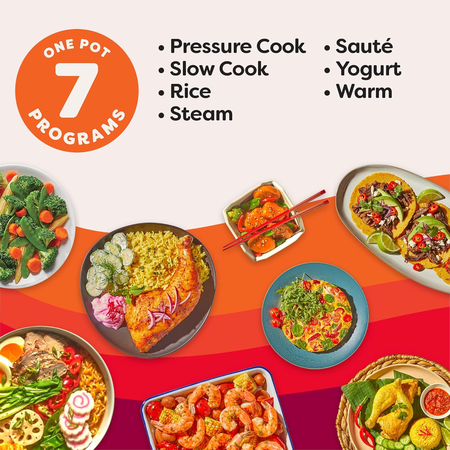 Instant Pot Duo 7-in-1 Electric Pressure Cooker, Slow Cooker, Rice ...