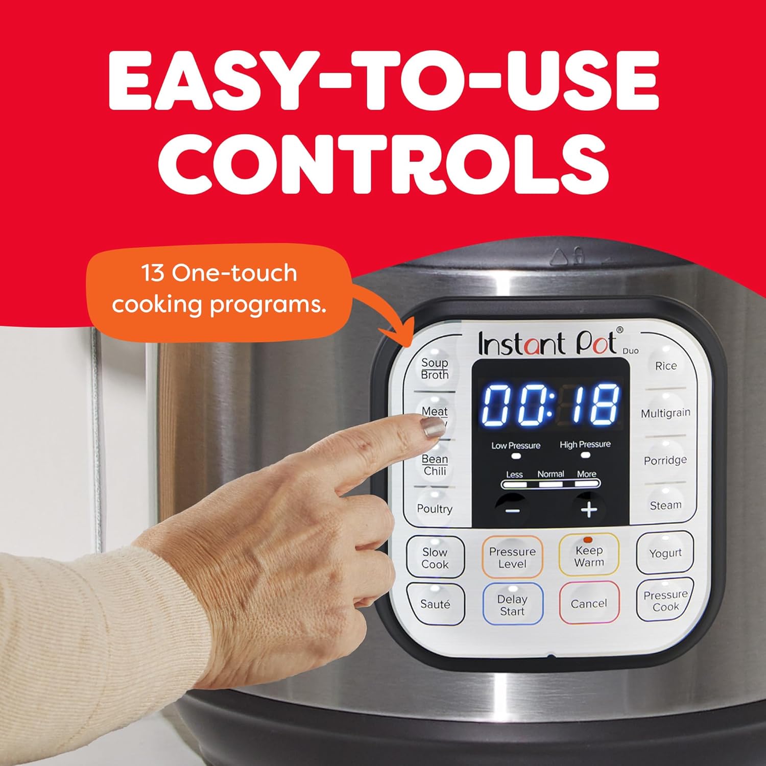 Instant Pot Duo 7-in-1 Electric Pressure Cooker, Slow Cooker, Rice ...