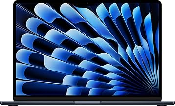 2024 MacBook Air 15-inch Laptop with M3 chip: Built for Apple Intelligence, 15.3-inch Liquid Retina Display, 8GB Unified Memory, 256GB SSD Storage, Backlit Keyboard, Touch ID; Midnight