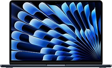 2024 MacBook Air 13-inch Laptop with M3 chip: Built for Apple Intelligence, 13.6-inch Liquid Retina Display, 8GB Unified Memory, 256GB SSD Storage, Backlit Keyboard, Touch ID; Midnight