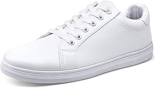 Jousen Men\'s Fashion Sneakers White Shoes for Men Casual Breathable Shoes