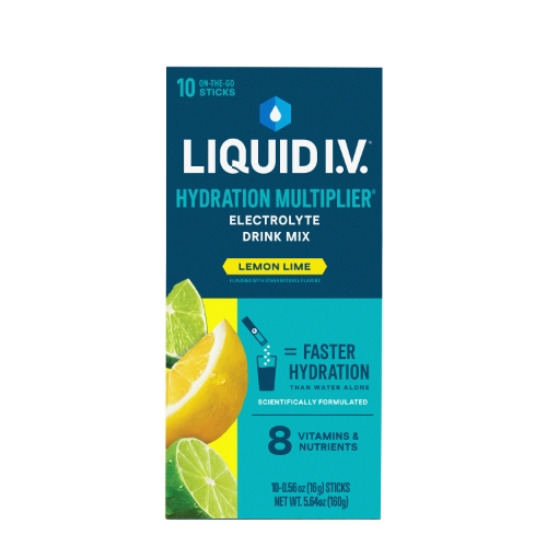 Liquid I.V. Hydration Multiplier Electrolyte Drink Mix, Lemon Lime ...