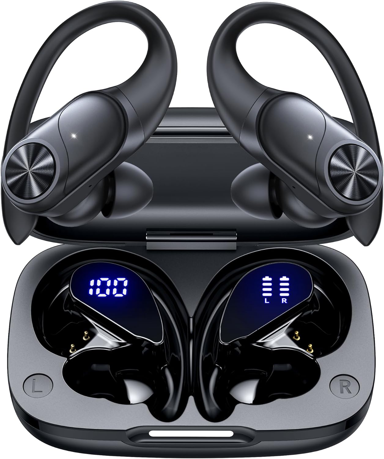 PocBuds Bluetooth Headphones Wireless Earbuds 80hrs ...