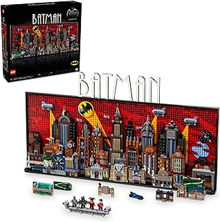 DC Batman: The Animated Series Gotham City Build and Display Adult Set with Minifigures, DC Collectible Gift for Fans of Super Hero Action and Adventure Movies, 76271