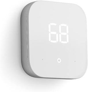 Like-New Amazon Smart Thermostat – ENERGY STAR certified, DIY install, Works with Alexa – C-wire required